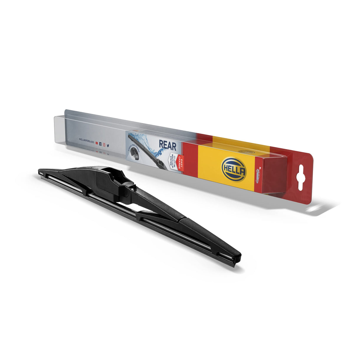HELLA 358112931 Hella OE Quality 14 Inch All Seasons Streak-Free Rubber Rear Wiper Blade fits select Acura Chrysler Dodge Ford Honda Hyundai Infiniti Isuzu Jeep Kia Mazda Mitsubishi Nissan Toyota Volvo / 398114014T