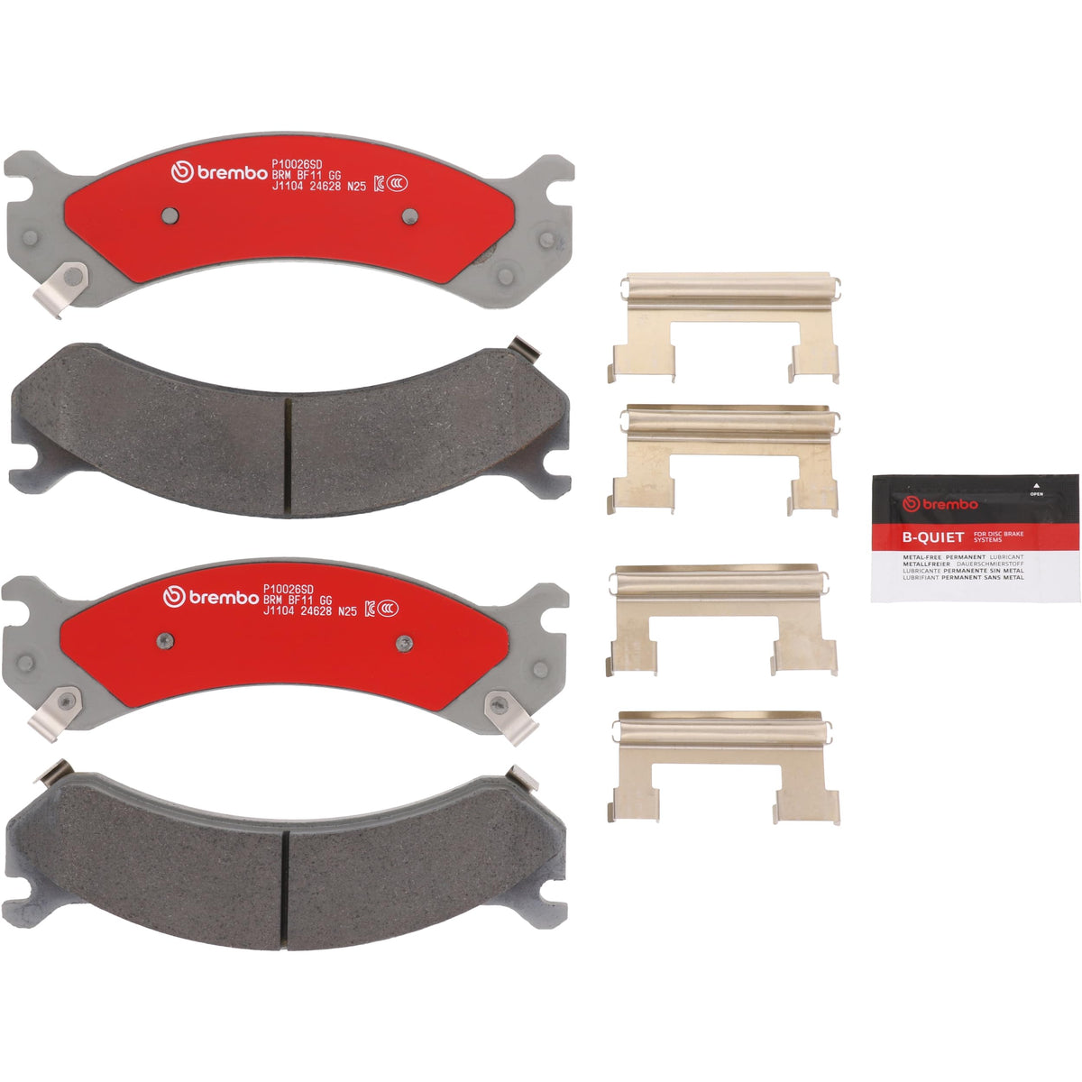 BREMBO P10026SD Brembo Disc Brake Pad Set Severe Duty P10026SD