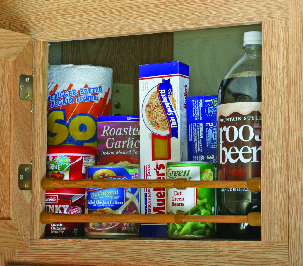CAMCO 43833 Camco 43833 Oak-Finish Cupboard Bar - 3 pack