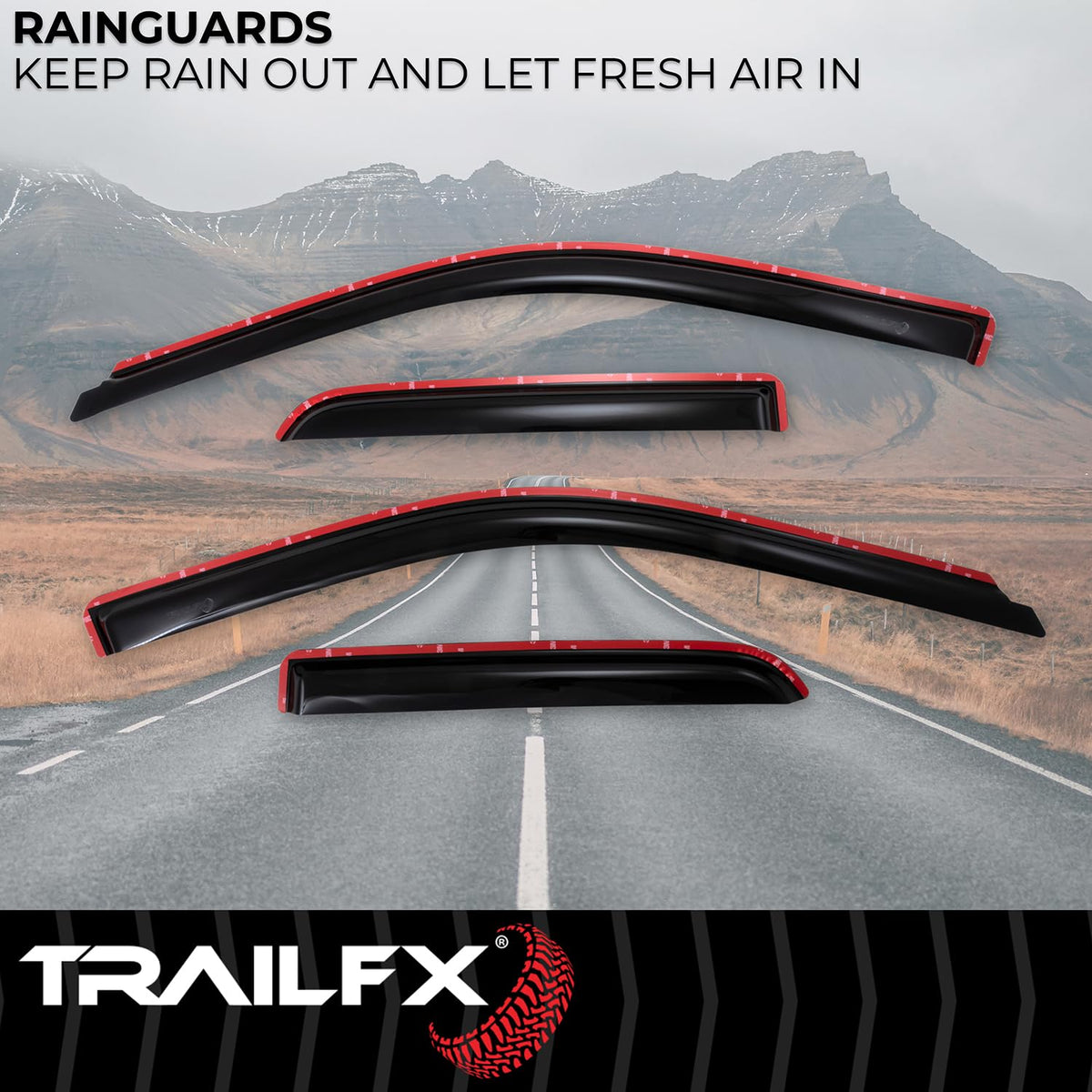TrailFX 4101IC Window Rainguards