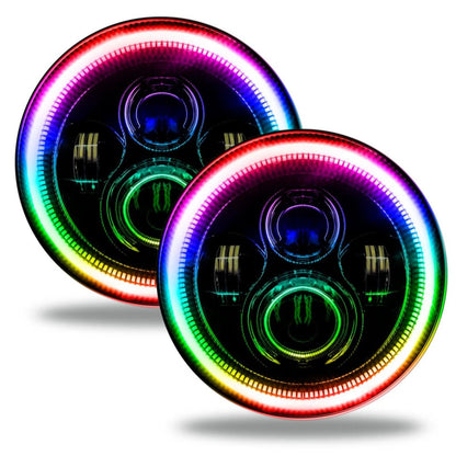 Oracle 5769J-332 ORACLE Lighting 5769J-332 Pair of 7 Inch Dynamic ColorSHIFT High Powered LED Headlights - Replacement Headlight for Any Vehicle with 7 Inch Sealed Beam Lamps
