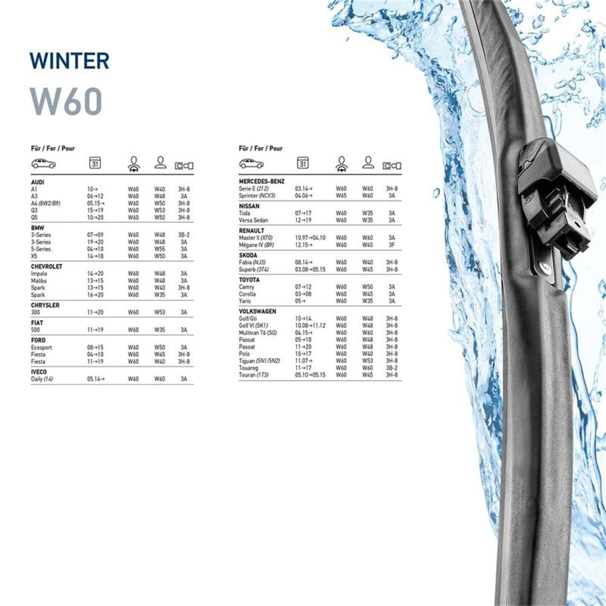Hella 358004241 9XW 358 004-241 Winter Windscreen Wiper