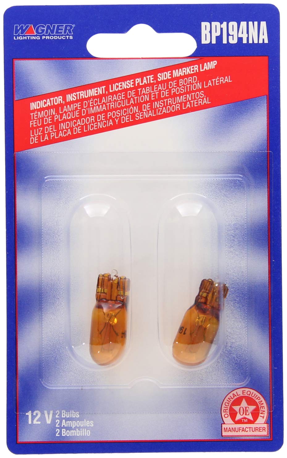 WAGNER BP194NA Wagner Lighting BP194NA Standard Multi-Purpose Light Bulb Card of 2