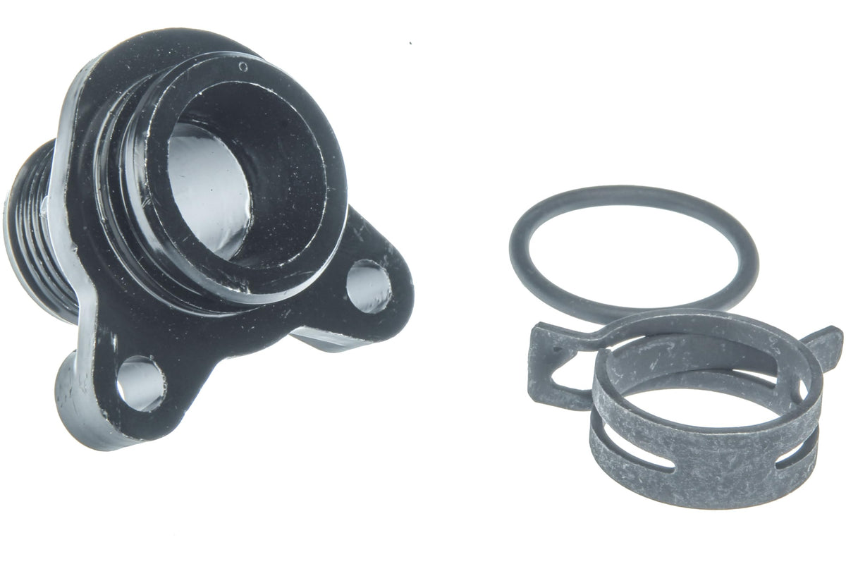 URO Parts 11537545890-K Coolant Hose Connector, Metal Connector vs OEM Plastic
