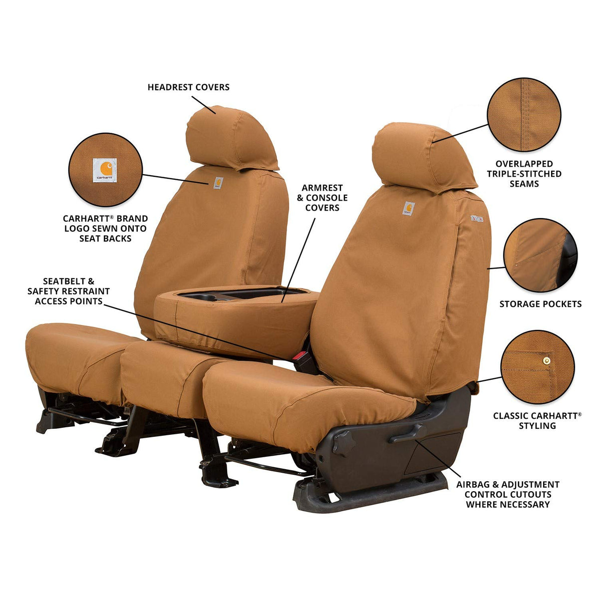COVERCRAFT SSC2477CABN Covercraft Carhartt SeatSaver Custom Seat Covers