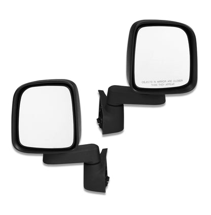 BESTOP 51261-01 Bestop Door Mirror Set Black 5126101 for Jeep Wrangler YJ/TJ 1987-2006