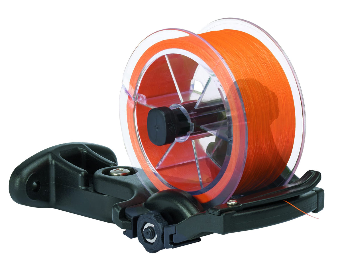 RAILBLAZA 09-4159-11 RAILBLAZA Fishing Line Spooling Station for Boats or Kayaks, Adjustable with Pivoting Base for StarPorts, Tracks, or Fixed Mounts
