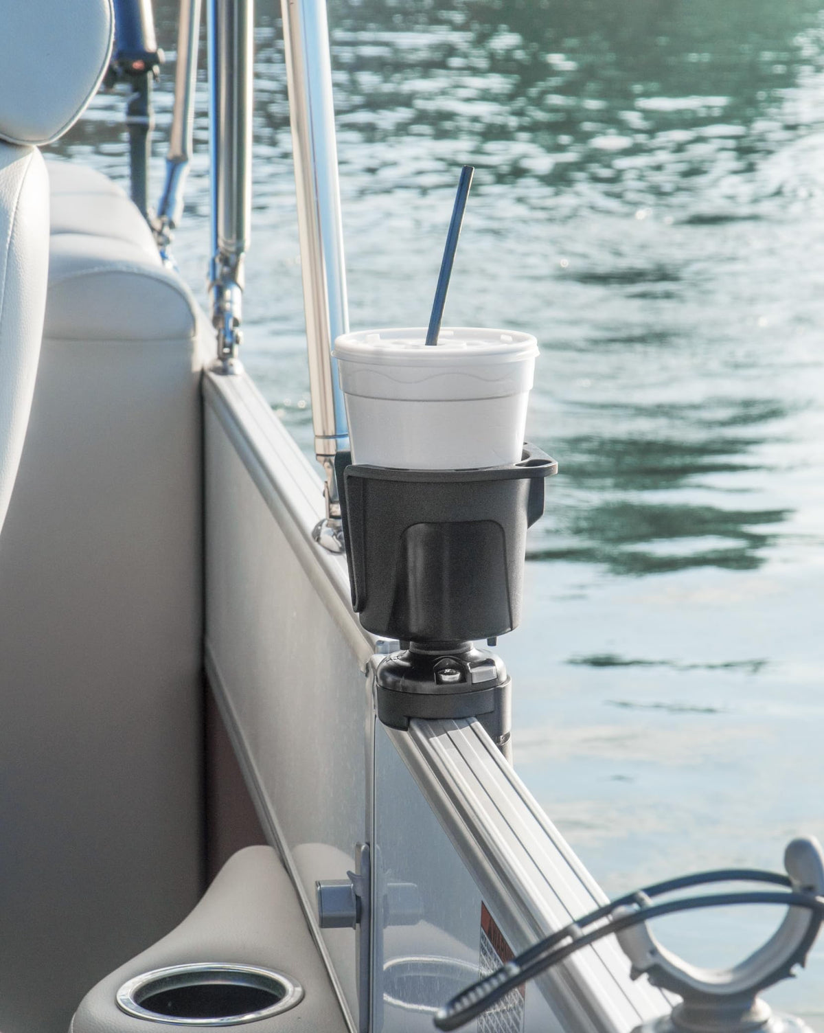 RAILBLAZA 02-4048-11 RAILBLAZA DrinkHold – Secure Kayak & Boat Cup Holder for StarPort Bases, fits Tumblers, Cans, Bottles, and More
