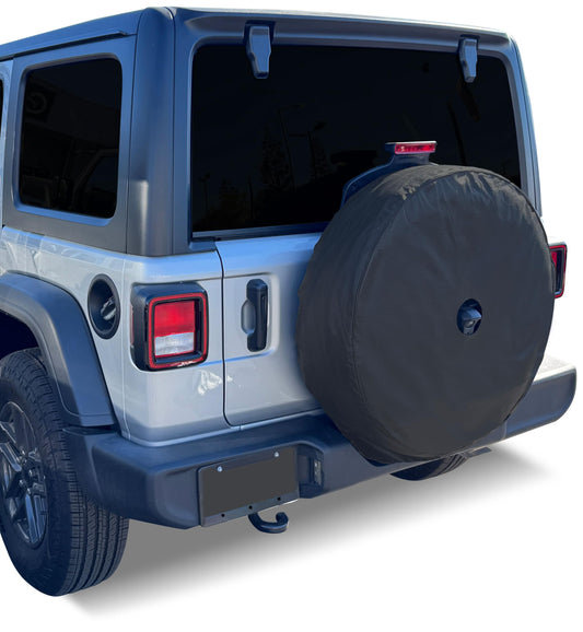 COVERCRAFT ST1103BK Covercraft Heavy Duty Spare Tire Cover, for Jeep Wrangler JL with Back-Up Camera, Fits 245/75R17, 255/75R17, 255/70R18, 285/70R17