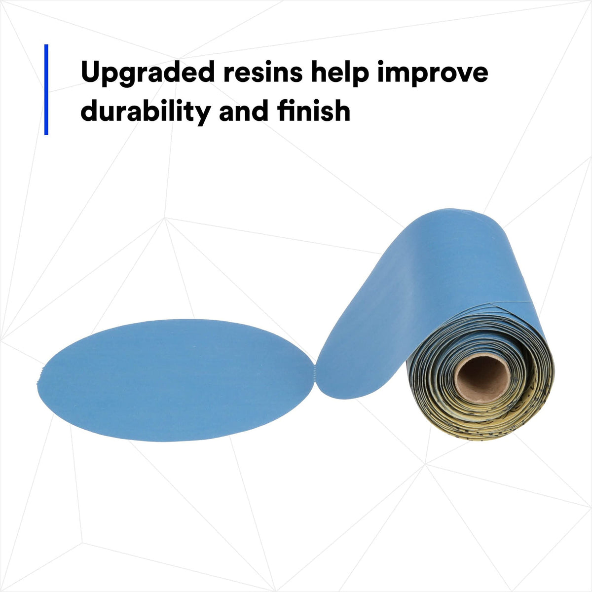 3M 36211 3M Stikit Blue Abrasive Disc Roll, 321U, 36211, 6 in, 400+ Grade, No Hole