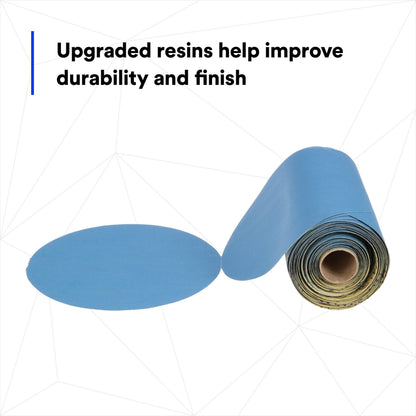 3M 36211 3M Stikit Blue Abrasive Disc Roll, 321U, 36211, 6 in, 400+ Grade, No Hole