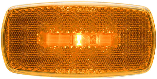 OPTRONICS MCL0032ABS Optronics MCL0032RBBP LED Marker/Clearance Light with Reflex, Amber