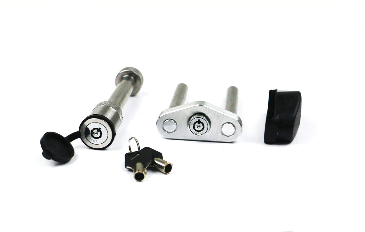 WEIGH SAFE WS06 Weigh Safe WS06 - Keyed Alike Dual Pin Lock and Receiver Pin (Designed to Function with 2",2.5" & 3" Receivers). ONLY FITS 180 Hitch Ball MOUNTS, Black