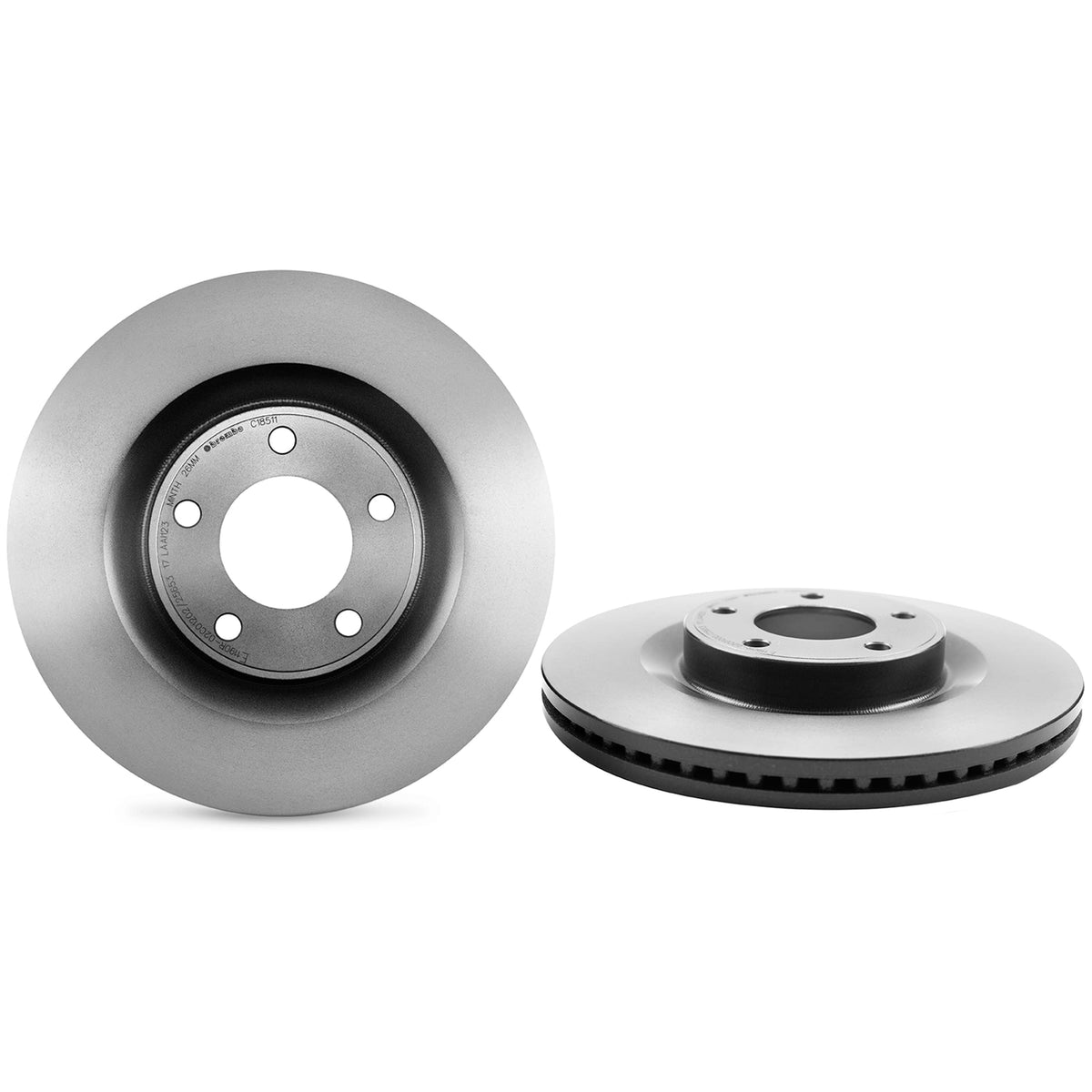 BREMBO 09N23521C02 Brembo 09.N235.21 UV Coated vented Rear Brake Rotor DODGE/JEEP OE# 68240048AA