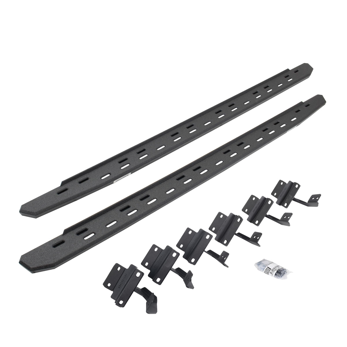 GO RHINO 69615087ST Go Rhino RB30 Slim Running Boards & Brackets | Galvanized Steel, Protective Bedliner Coating | 69615087ST | Fits 2004-2014 Ford F-150 Super Crew Pickup
