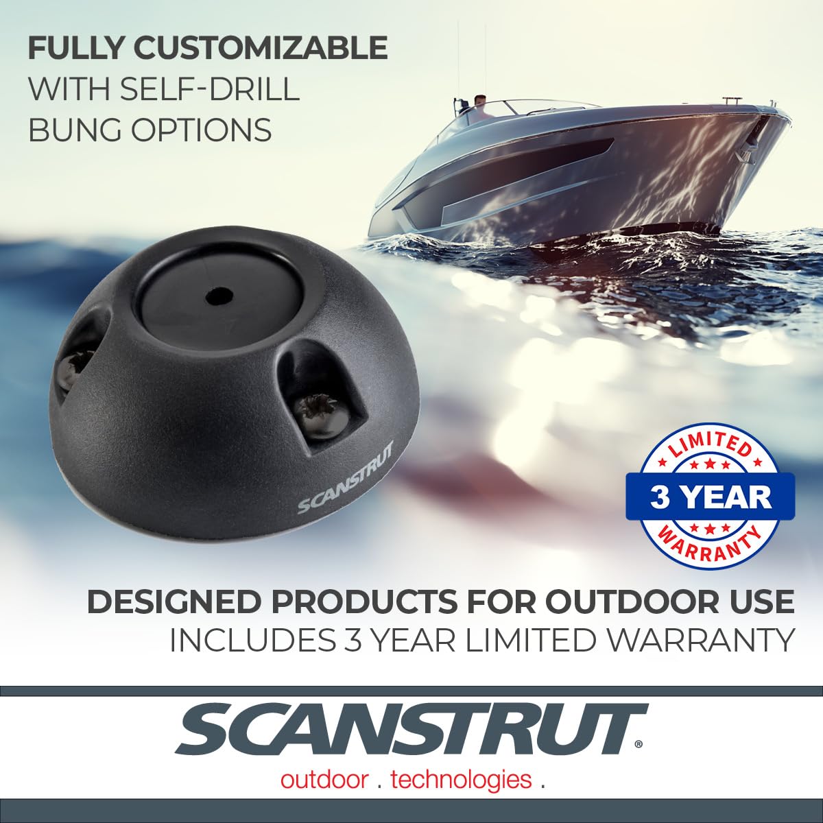 SCANSTRUT DS21B-P-BLK Scanstrut DS21B-P-BLK Cable Seal for Connectors Up to 21mm, Cables 9-14mm - Black