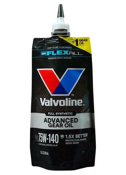 VALVOLINE 889787 Valvoline FlexFill Advanced Full Synthetic 75W-140 Gear Oil 1 Quart Pouch