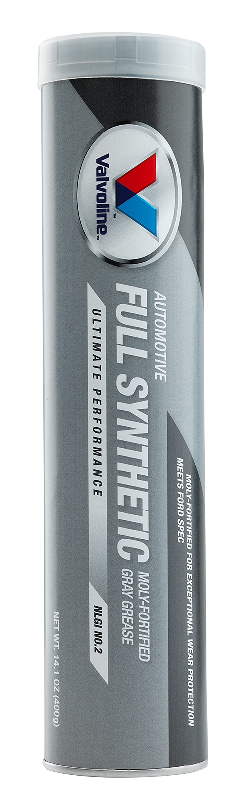 VALVOLINE VV985 Valvoline Moly-Fortified Gray Full Synthetic Grease 14.1 OZ Cartridge