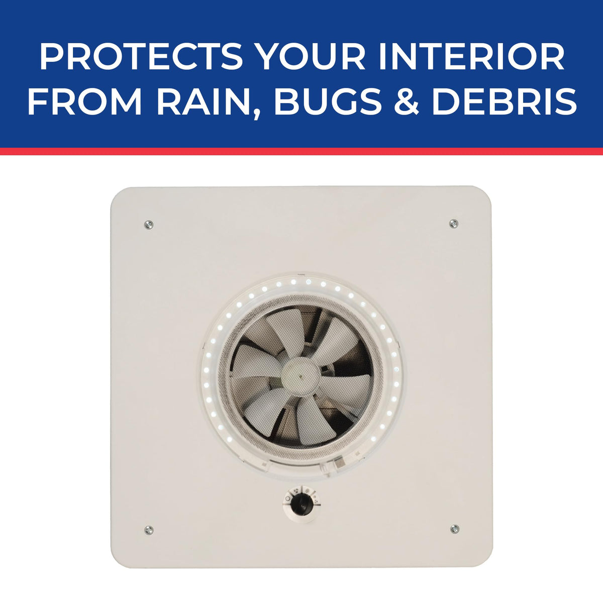 MAXXAIR VENT 00-03700 MAXXAIR 00-03700 Mini Vent RV Ventilation System 14 in, White