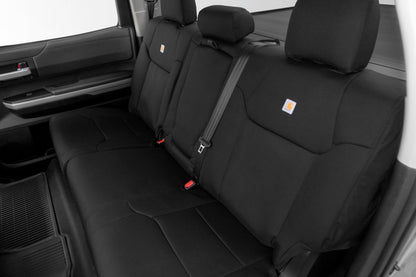 Covercraft GTT4316COBK Carhartt Super Dux PrecisionFit Custom Second Row Seat Covers - Black
