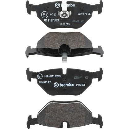 BREMBO P06025 Brembo P06025 Low-Met Rear Disc Brake Pad Set ALPINA/BMW/BMW (BRILLIANCE)/MG/MG (NANJING)/MG (SAIC)/ROEWE (SAIC)/ROVER/WIESMANN OE# 34216778168