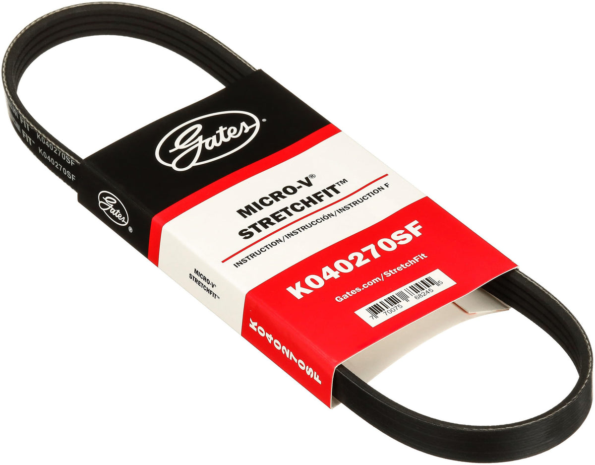 Gates K040270SF Genuine Stretch Fit Micro-V Serpentine Drive