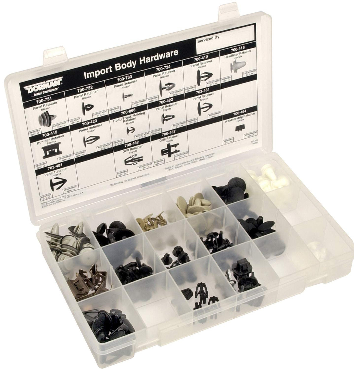Dorman 030-724 BODY RETAINER TECH TRAY
