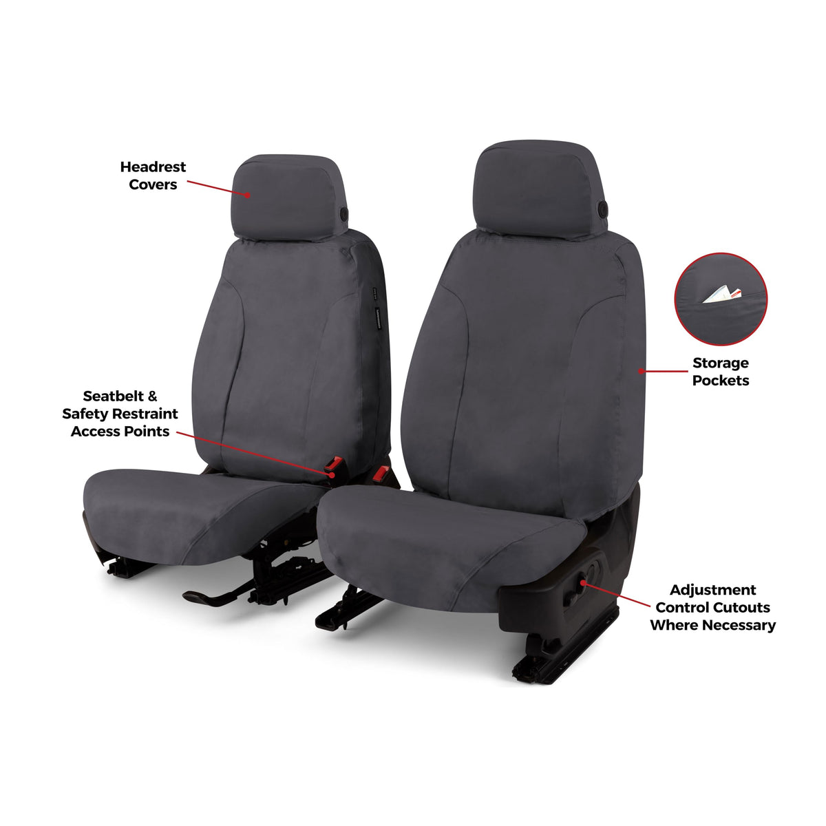 Covercraft SS2617PCCH Covercraft Polycotton SeatSaver Custom Seat Covers
