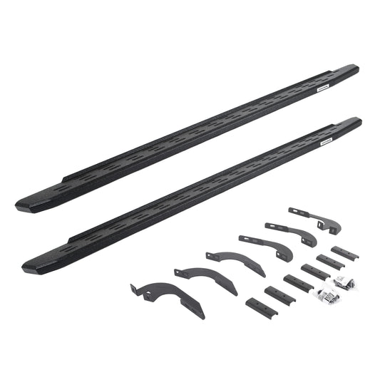 GO RHINO 69643280T Go Rhino RB30 Running Boards & Brackets | Cab Length, Galvanized Steel, Protective Bedliner Coating | 69643280T | Fits 2024 Toyota Tacoma Double Cab