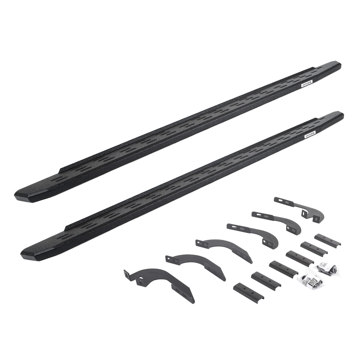 GO RHINO 69642987T Go Rhino RB30 Running Boards & Brackets | Galvanized Steel, Protective Bedliner Coating | 69642987T | Fits 2005-2023 Toyota Tacoma Double Cab Pickup