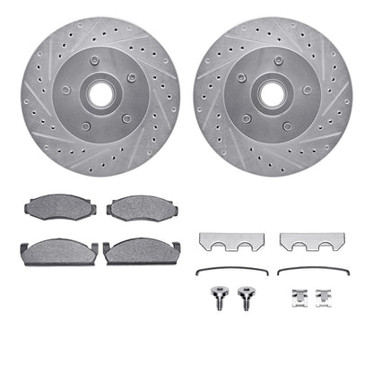 Dynamic Friction 7512-55052 Front Brake Kit