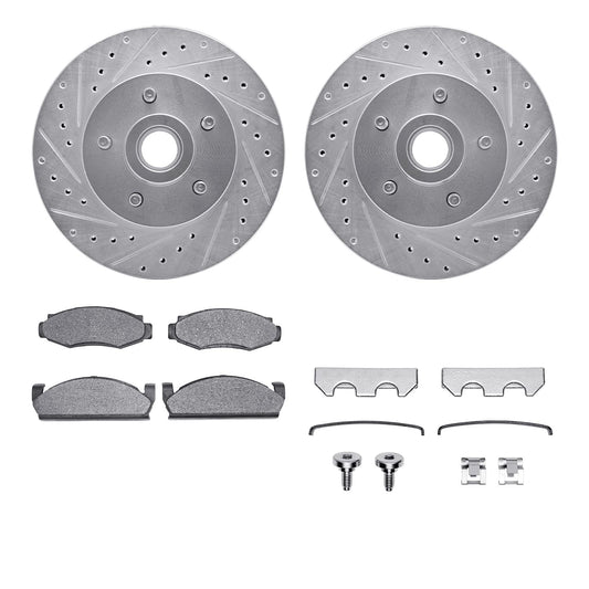 Dynamic Friction 7512-55052 Front Brake Kit