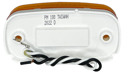 RV DESIGNER L901 RV Designer L901-4.13x 2 Amber Oblong Reflex LED Marker/Clearance Light