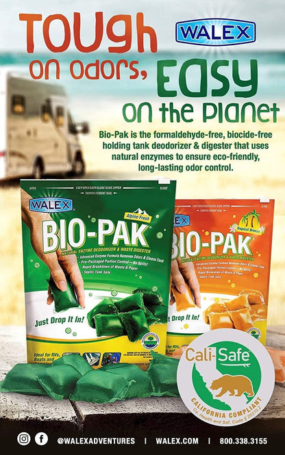 WALEX BIOPPBGCA Walex BIO-11530 Bio-Pak Natural Holding Tank Deodorizer and Waste Digester, (Pack of 10)