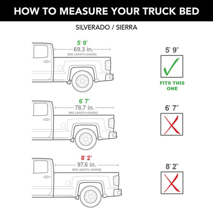 UNDERCOVER AX12005 RealTruck UnderCover ArmorFlex Hard Folding Truck Bed Tonneau Cover | AX12005 | Fits 2007 - 2013 Chevy/GMC Silverado/Sierra 1500 w/o bed caps 5' 9" Bed (69.3")