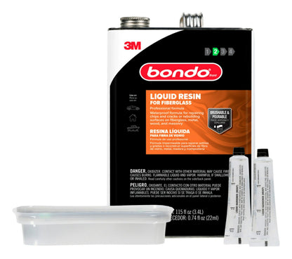 3M 404 Bondo Fiberglass Resin, 00404, 0.9 Gallon Can