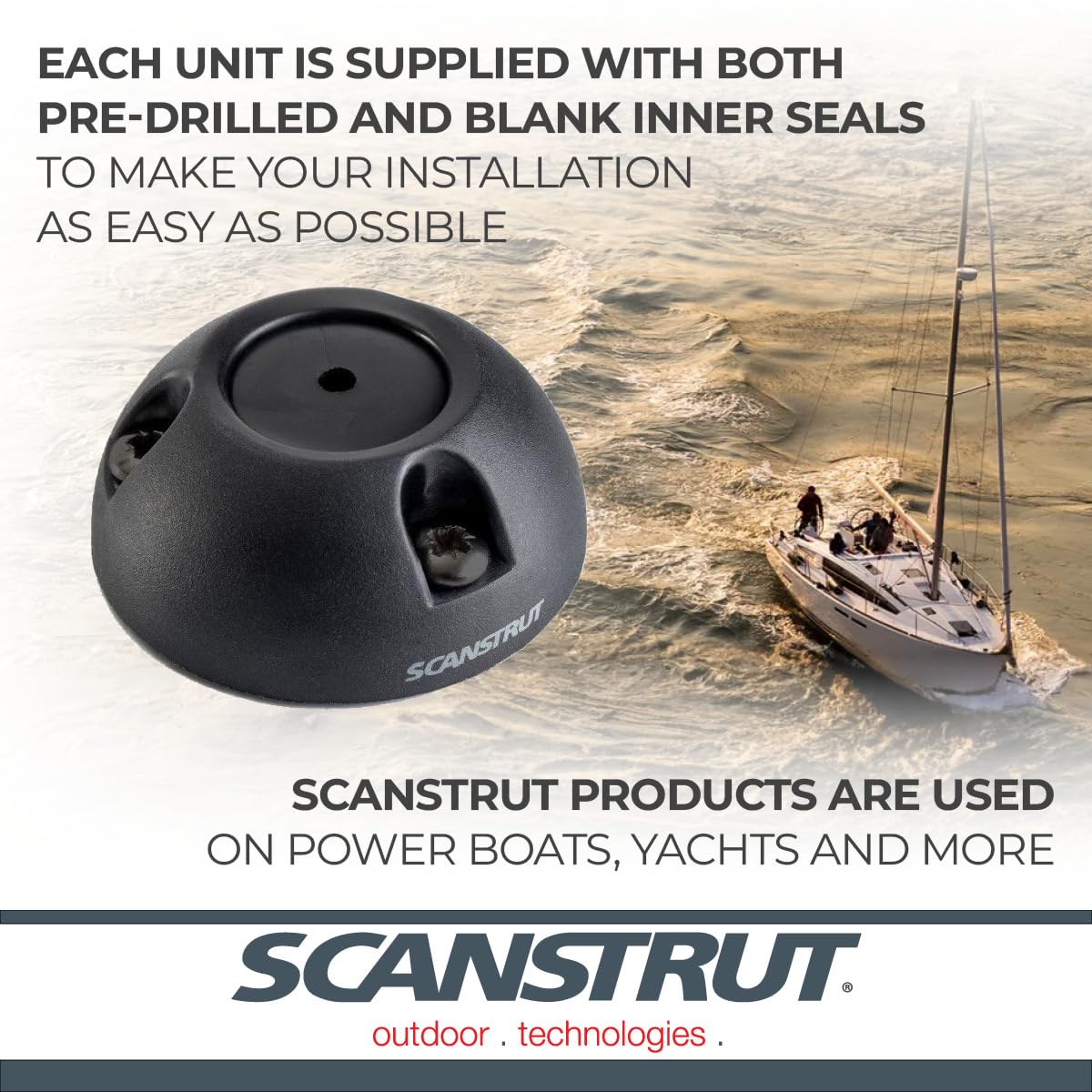 SCANSTRUT DS21B-P-BLK Scanstrut DS21B-P-BLK Cable Seal for Connectors Up to 21mm, Cables 9-14mm - Black