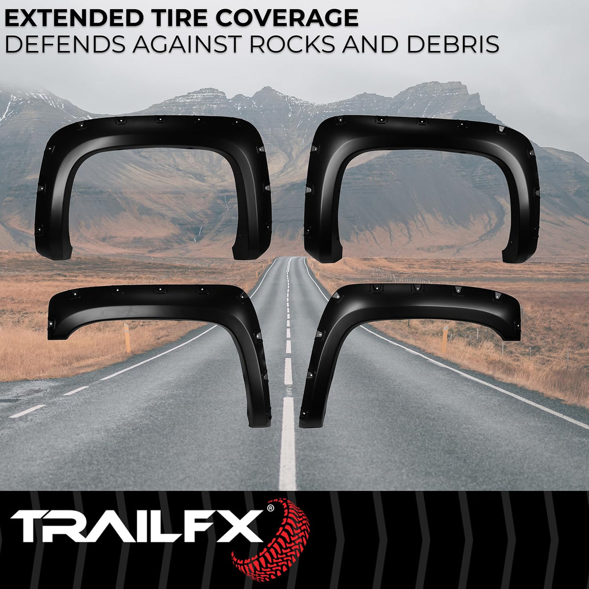 TRAILFX TFC3001S Trailfx TFC3001S POCKET STYLE FLARE SMOOTH SET OF 4