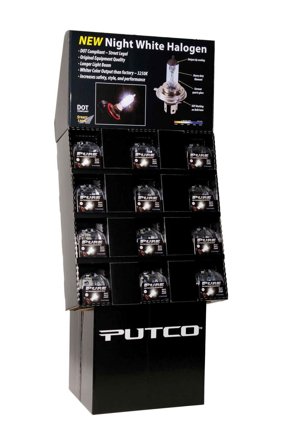 PUTCO 230900 Putco 230900 White POP Display Night Halogen Bulb
