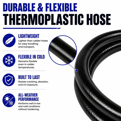 FLAME KING MB100159-60 Flame King 60-inch 3/8" ID Thermoplastic Propane Hose with female flare swivels