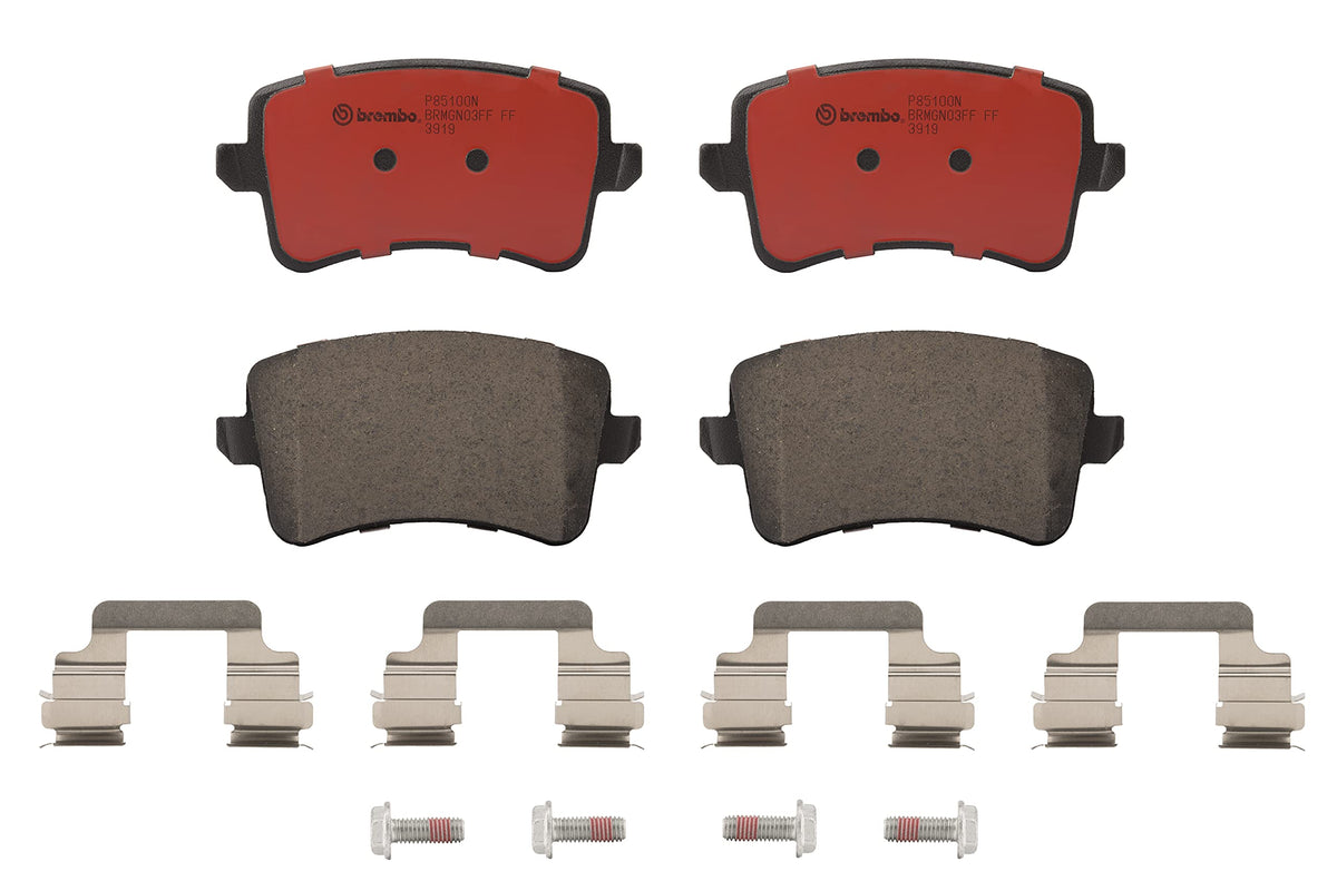 BREMBO P85100N Brembo P85100N Premium Ceramic Rear Disc Brake Pad Set AUDI/AUDI (FAW) OE# 8K0698451