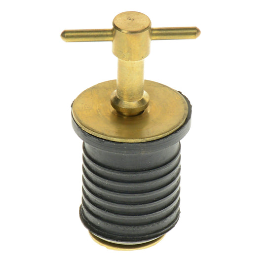 T-H MARINE BE-PL-54844-DP T-H Marine BE-PL-54844-DP TWIST DRAIN PLUG 1' BRASS