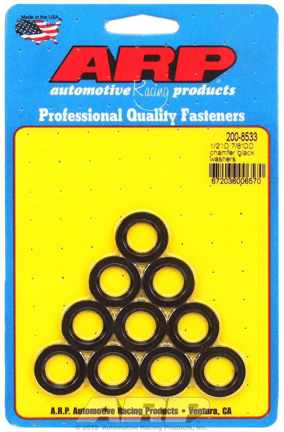 ARP 200-8533 ARP 2008533 10-Pack Of Special Purpose Washers, 1/2" Inside Diameter, 7/8" Outside Diameter, .120" Thick