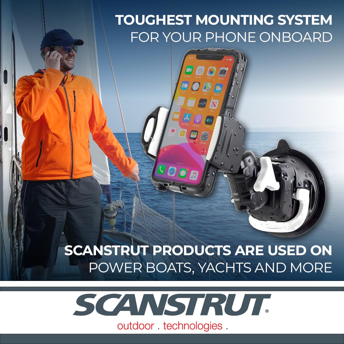 SCANSTRUT RLS-509-405 Scanstrut RLS-509-405 ROKK Mini for Phone with Suction Cup Base