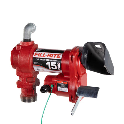 FILL RITE FR1204H Fill-Rite FR1204H 12 V 15 GPM Fuel Transfer Pump (Pump Only Model) | Gasoline, Diesel, Kerosene, Ethanol Blends, Methanol Blends, & Biodiesel