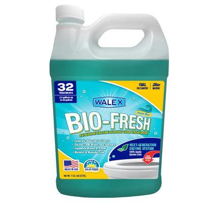 WALEX BIOFROM1G Walex Bio-Fresh Liquid RV Black Tank Treatment - Ocean Mist, 1-Gal