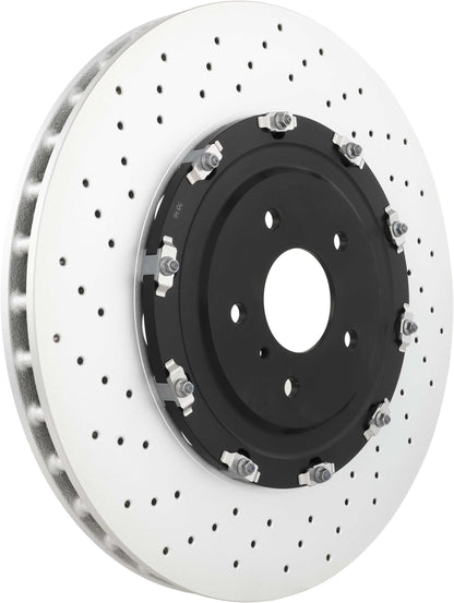 BREMBO 09B38613C02 Brembo 09.B386.13 Floating two piece UV Coated Pillar Vented drilled Front Brake Rotor NISSAN OE# 40206KB50A
