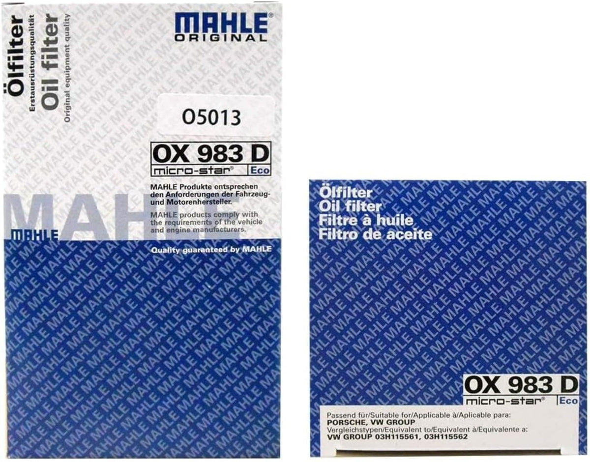 Mahle OX983D Original OX 983D ECO Engine Oil Filter