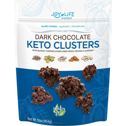 Joy Life Foods Joy Life Foods Dark Chocolate Keto Clusters with Pecans, Almonds & Seeds, 16 oz