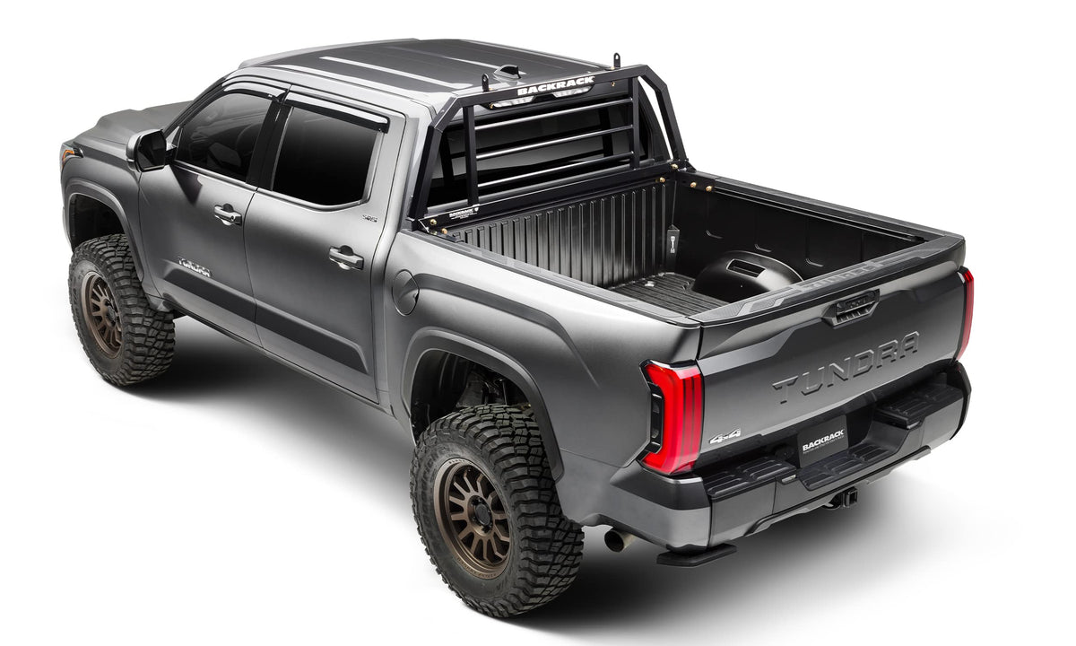 BACKRACK SRX700 RealTruck BACKRACK SRX Rack Non-Lighted Frame | Black, No Drill | SRX700 | Fits 1999-2025 Ford F-250/F-350/F-450